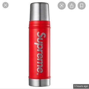 Supreme Stanley 20 oz red bottle